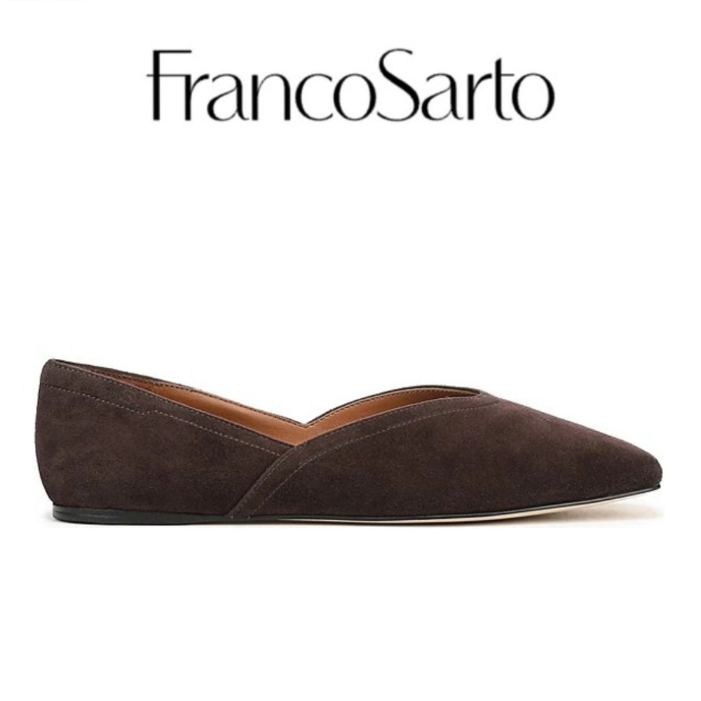 NIB Franco Sarto Women's Flexa Adalina Suede Slip On Ballet Flats - Size 10